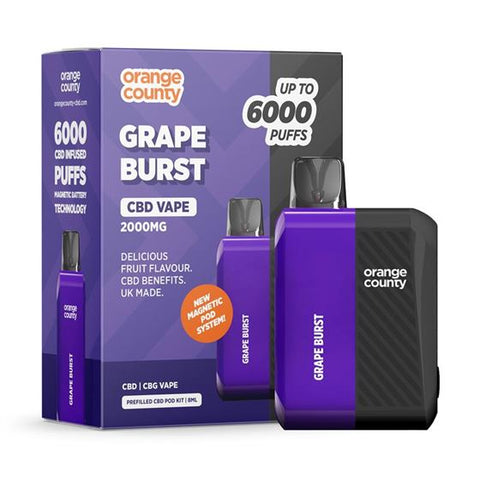 Orange County CBD Pre-Filled 6000 Puff Pod Kit 2000mg