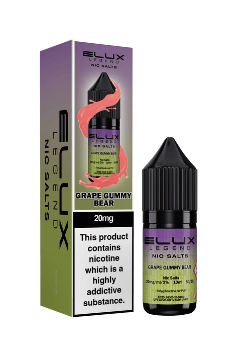Grape Gummy Bear E-Liquid Nicotine Salt By Elux Legend 10ml