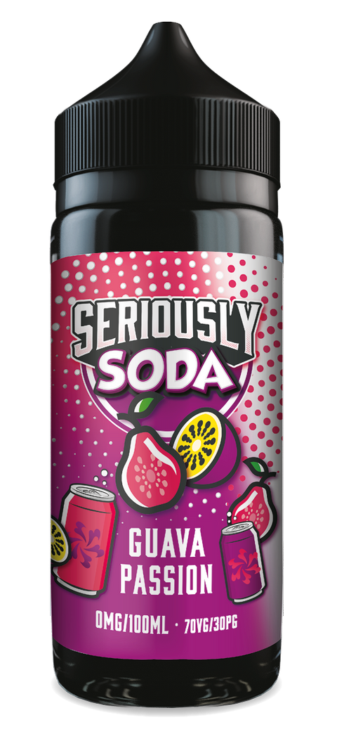 Guava Passion Seriously Soda E-Liquid Shortfill By Doozy Vape 100ml