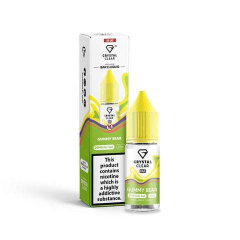 Gummy Bear E-Liquid Nicotine Bar Salt By Crystal Clear 10ml