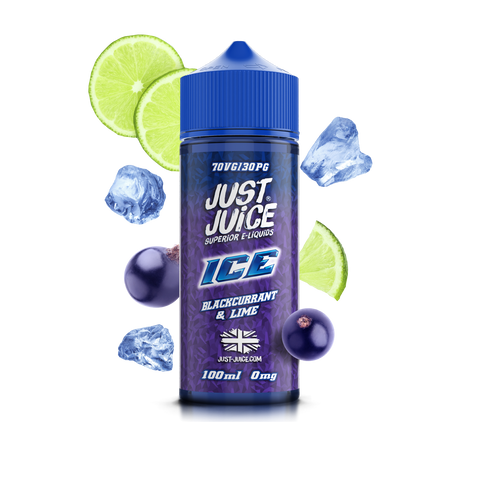 Blackcurrant & Lime ICE E-Liquid Shortfill By Just Juice 100ml
