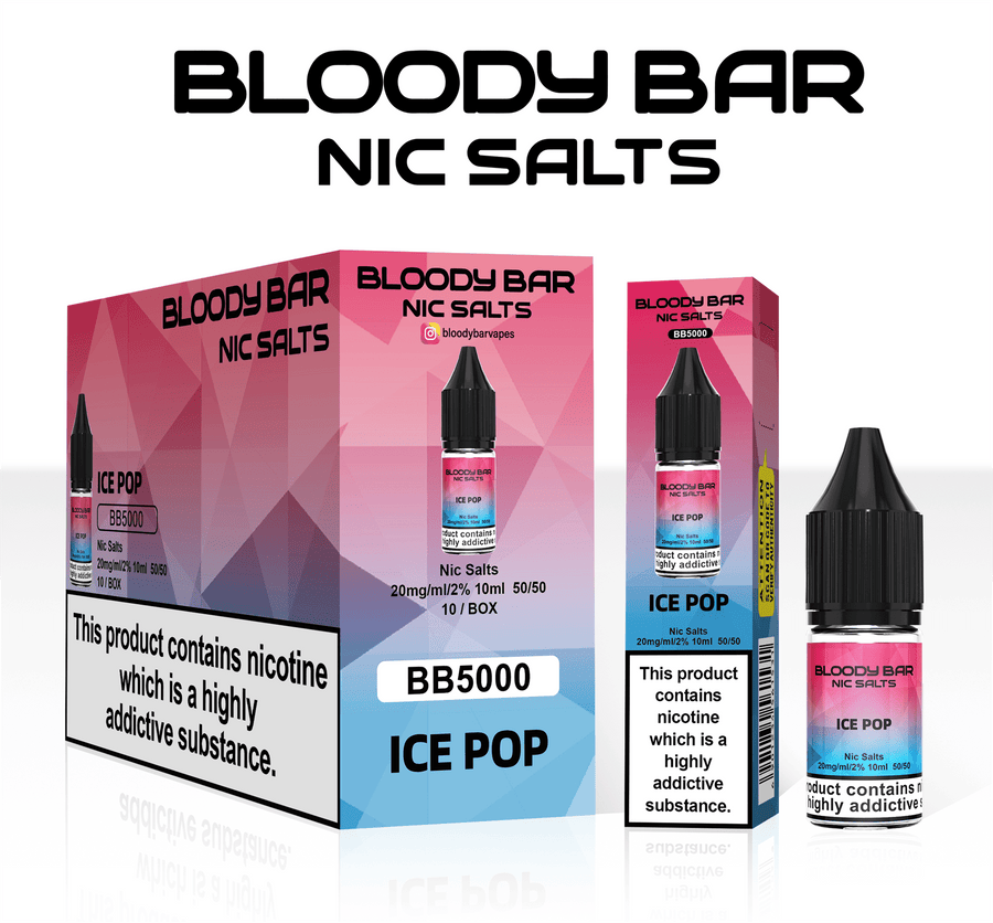 Ice Pop E-Liquid Nicotine Salt By Bloody Bar 10ml