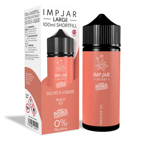 Peach Ice E-Liquid 30000 Shortfill By Impjar 100ml
