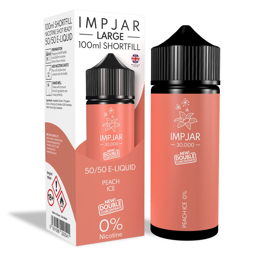 Peach Ice E-Liquid 30000 Shortfill By Impjar 100ml