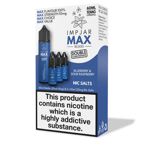 Blue Sour Raspberry E-Liquid MAX 18000 Longfill By Impjar 60ml