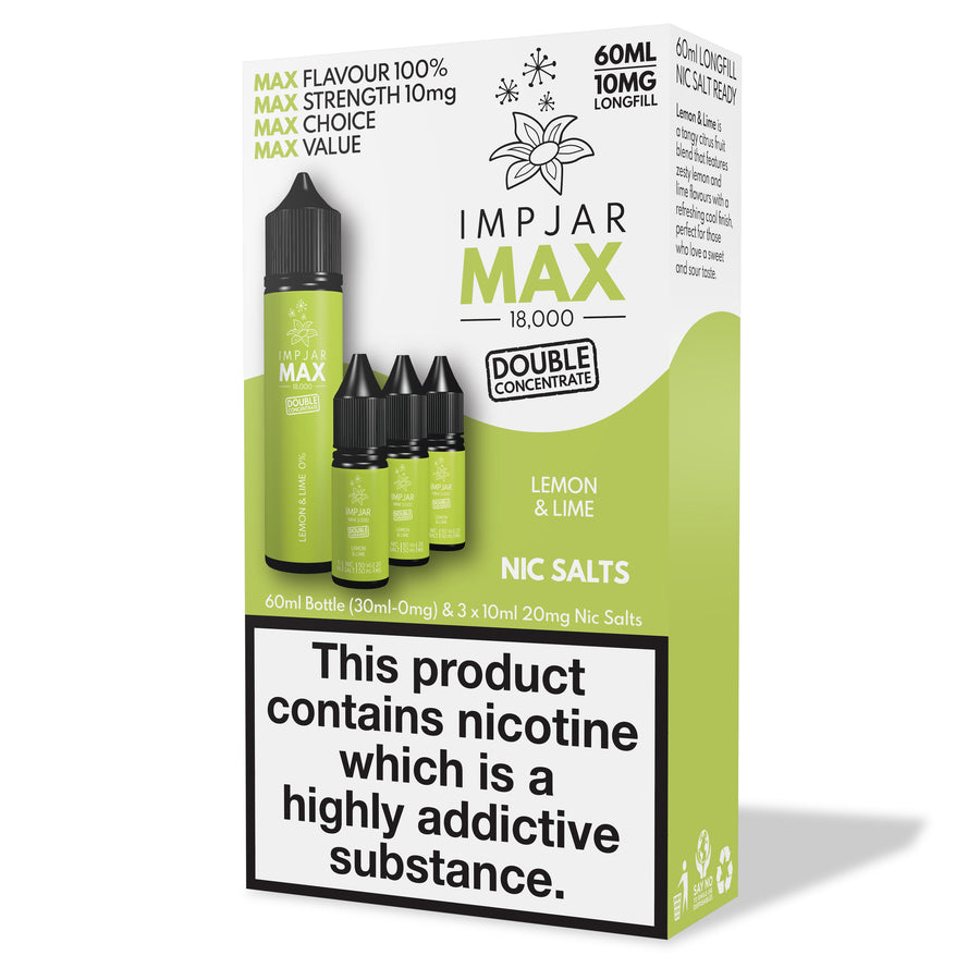 Lemon & Lime E-Liquid MAX 18000 Longfill By Impjar 60ml