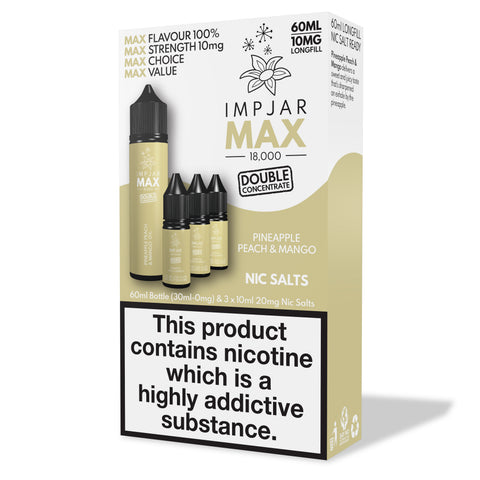 Pineapple Peach & Mango E-Liquid MAX 18000 Longfill By Impjar 60ml
