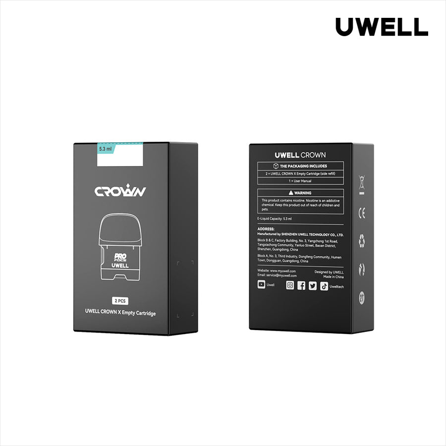 Uwell Crown X Replacement Empty Pods