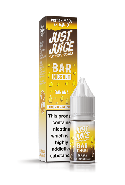 Banana Bar Range E-Liquid Nicotine Salt By Just Juice 10ml