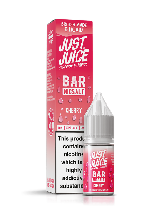 Cherry Bar Range E-Liquid Nicotine Salt By Just Juice 10ml
