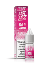 Dragonfruit & Raspberry Bar Range E-Liquid Nicotine Salt By Just Juice 10ml