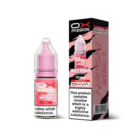 Juicy Peach OX Passion Nicotine Salt E-Liquid By OXVA 10ml