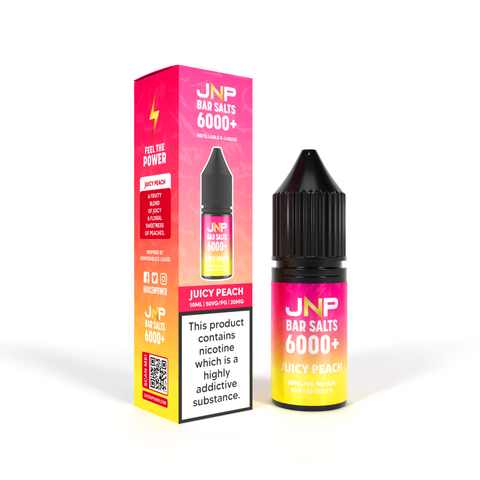 Juice N Power Bar Salts 6000+ Juicy Peach Nic Salt