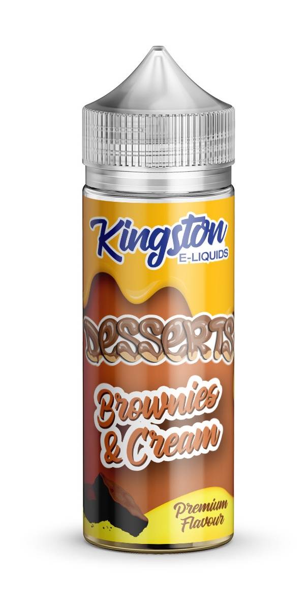 Brownies & Cream Desserts E-Liquid Shortfill By Kingston 100ml