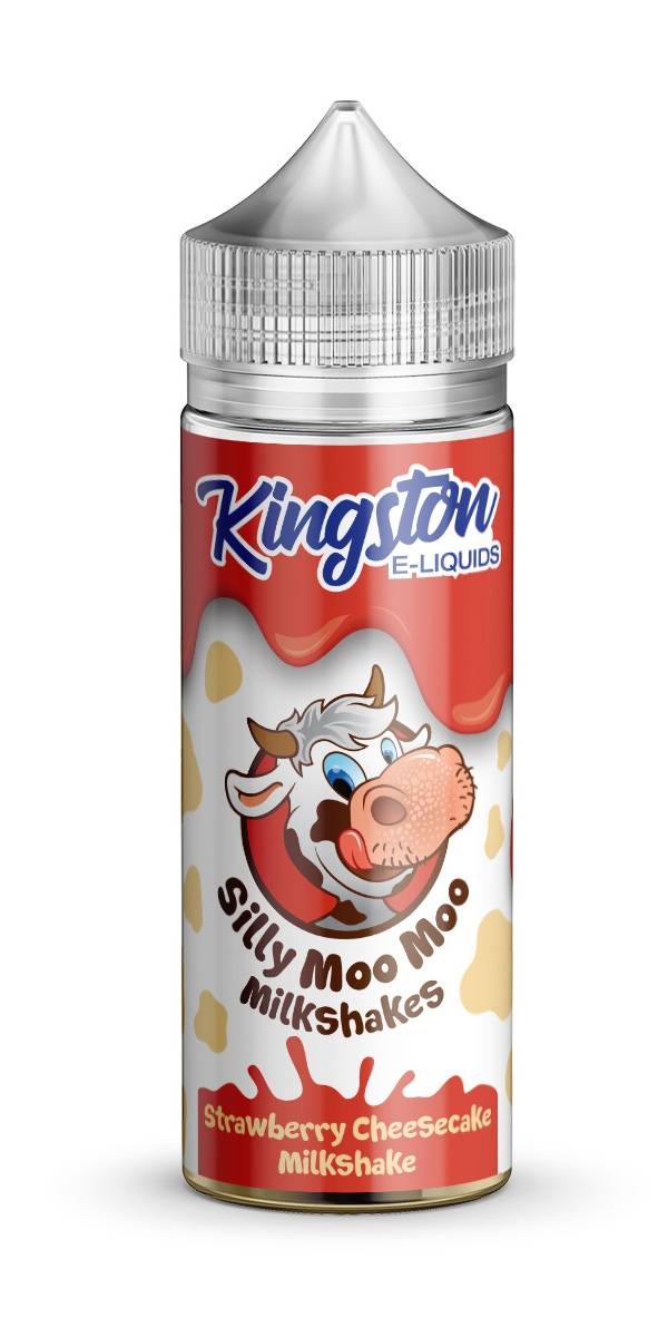 Strawberry Cheesecake Silly Moo Moo Milkshakes E-Liquid Shortfill By Kingston 100ml
