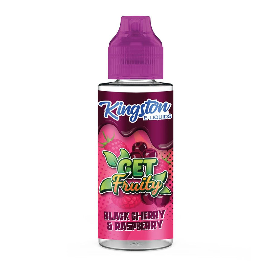 Black Cherry & Raspberry Get Fruity E-Liquid Shortfill By Kingston 100ml