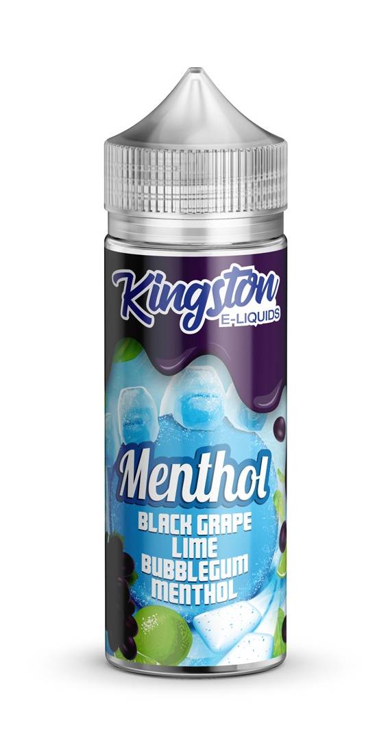Black Grape & Lime Bubblegum Menthol E-Liquid Shortfill By Kingston 100ml