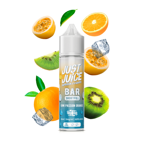 Kiwi Passion Orange E-Liquid Bar Shortfill By Just Juice 40ml