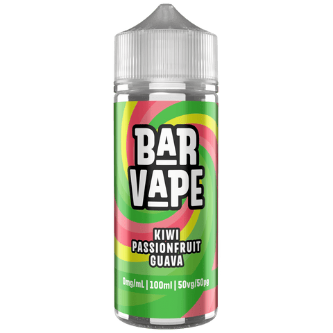 Kiwi Passion Fruit Guava E-Liquid Shortfill By Bar Vape 100ml