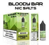 Lemon & Lime E-Liquid Nicotine Salt By Bloody Bar 10ml