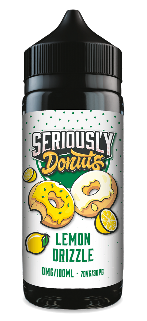 Lemon Drizzle Seriously Donuts E-Liquid Shortfill By Doozy Vape 100ml