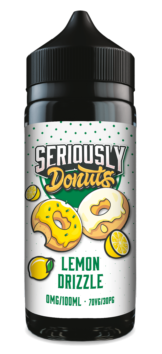 Lemon Drizzle Seriously Donuts E-Liquid Shortfill By Doozy Vape 100ml
