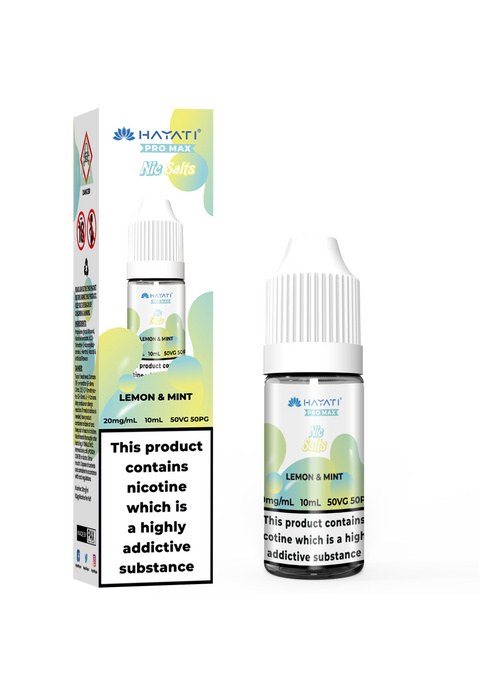 Lemon Mint Pro Max Bar Vape E-Liquid Nicotine Salt By Hayati 10ml