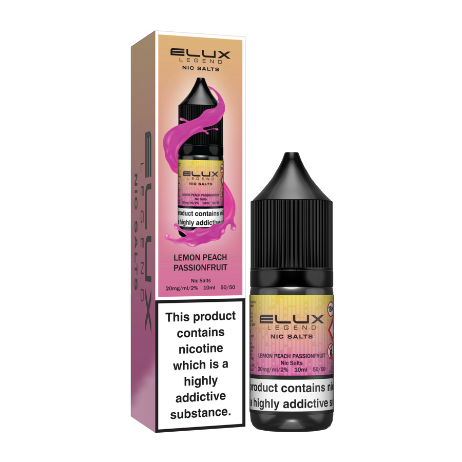 Lemon Peach Passion Fruit E-Liquid Nicotine Salt By Elux Legend 10ml