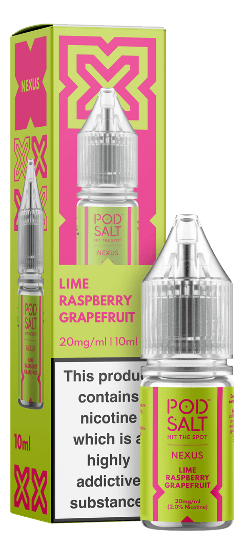 Lime Raspberry Grapefruit NEXUS E-Liquid Nicotine Salt By Pod Salt 10ml