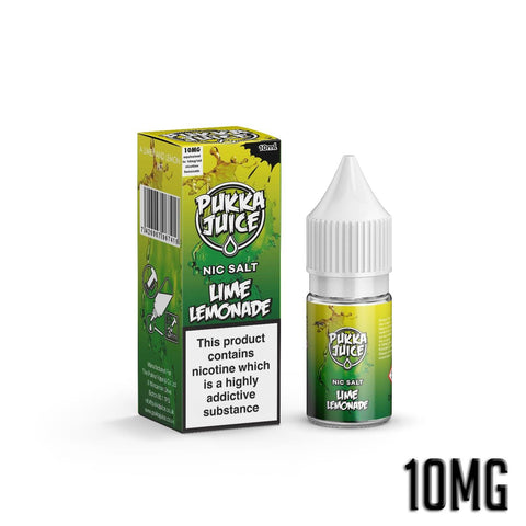 Lime Lemonade E-Liquid Nicotine Salt By Pukka Juice 10ml