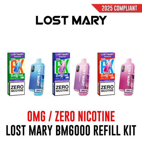 Lost Mary BM6000 6000 Refillable Pre-Filled Pod Kit 0mg (Zero Nicotine)