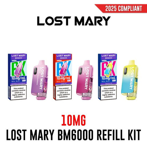Lost Mary BM6000 6000 Refillable Pre-Filled Pod Kit 10mg