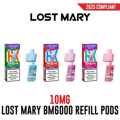Lost Mary BM6000 6000 Replacement Pre-Filled Pods 10mg