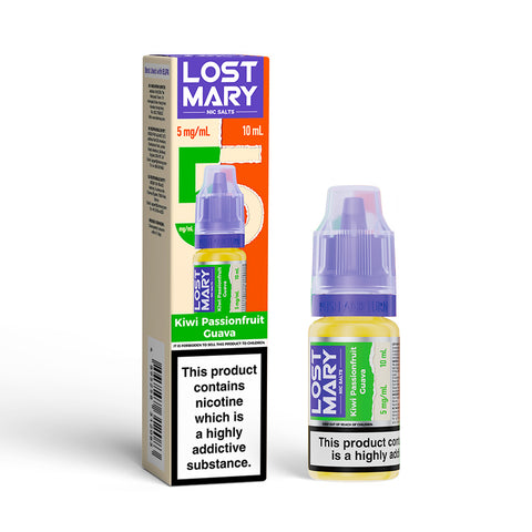 Kiwi Passion Fruit Guava LOST MARY E-Liquid Nicotine Salt By Elfbar 10ml