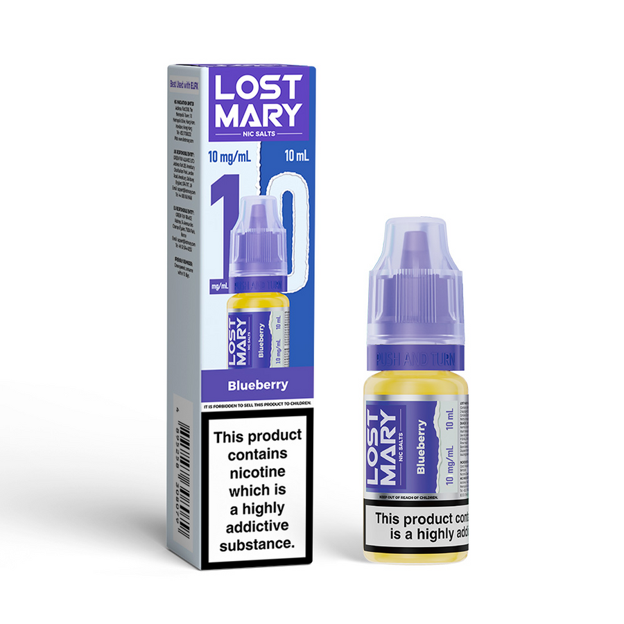 Blueberry LOST MARY E-Liquid Nicotine Salt By Elfbar 10ml