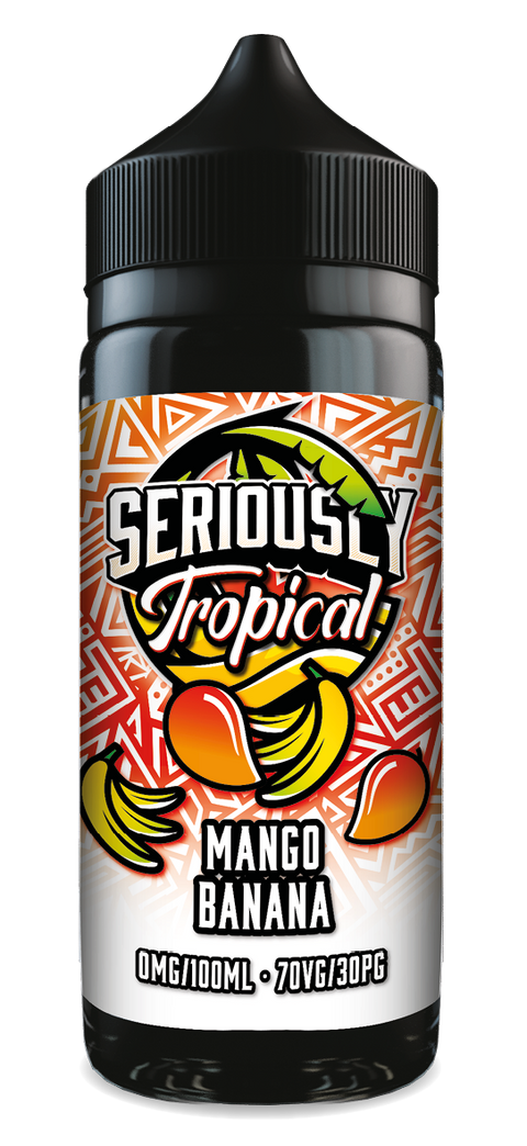 Mango Banana Seriously Tropical E-Liquid Shortfill By Doozy Vape 100ml