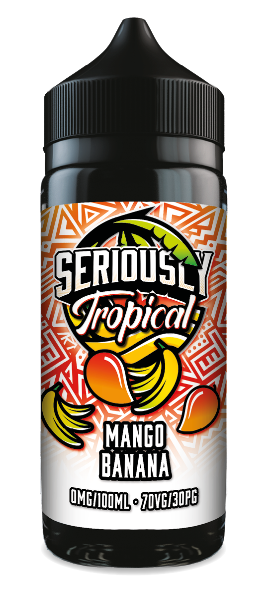 Mango Banana Seriously Tropical E-Liquid Shortfill By Doozy Vape 100ml