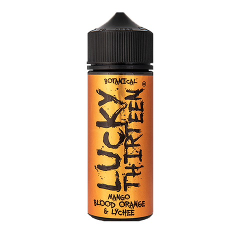Mango Blood Orange & Lychee E-Liquid Shortfill By Lucky Thirteen 100ml