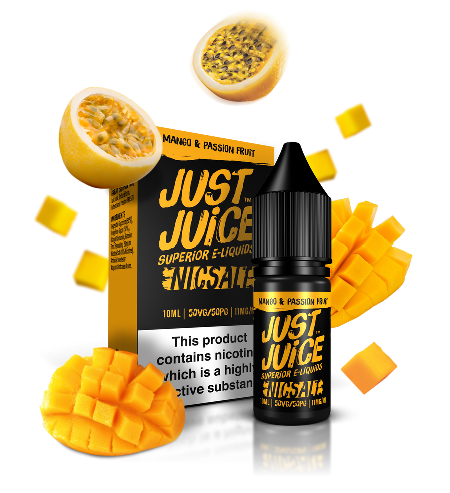 Mango & Passionfruit E-Liquid Nicotine Salt By Just Juice 10ml