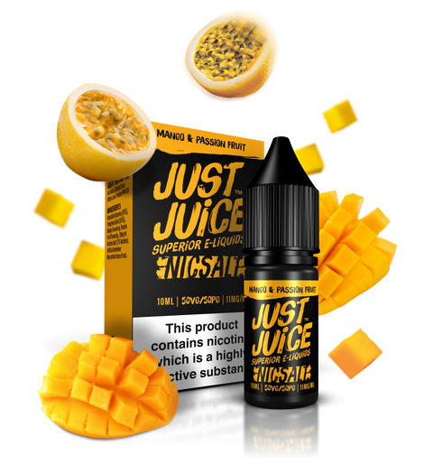 Mango & Passionfruit E-Liquid Nicotine Salt By Just Juice 10ml
