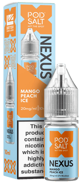 Mango Peach NEXUS E-Liquid Nicotine Salt By Pod Salt 10ml