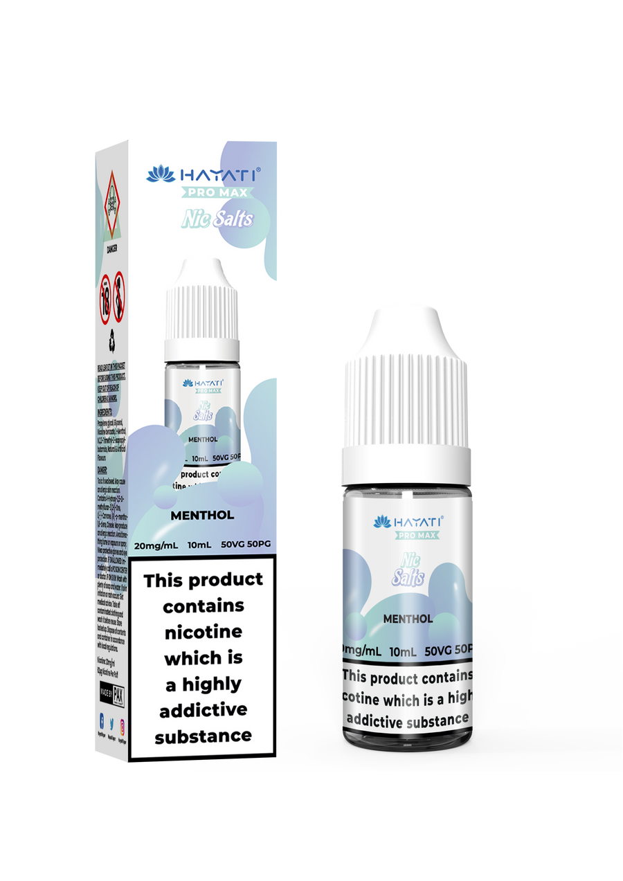 Menthol Pro Max Bar Vape E-Liquid Nicotine Salt By Hayati 10ml