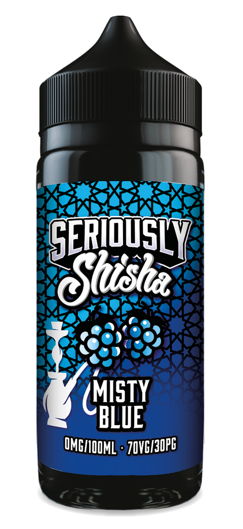Misty Blue Seriously Shisa E-Liquid Shortfill By Doozy Vape 100ml