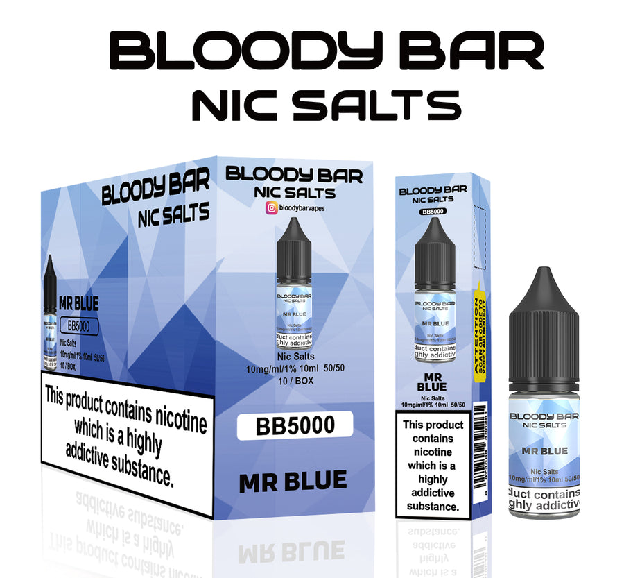 Mr Blue E-Liquid Nicotine Salt By Bloody Bar 10ml
