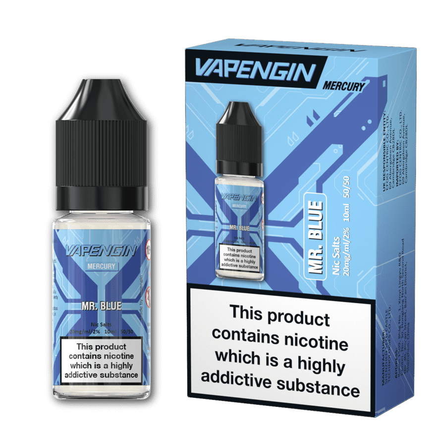 Mr. Blue Mercury E-Liquid Nicotine Salt By Vapengin 10ml