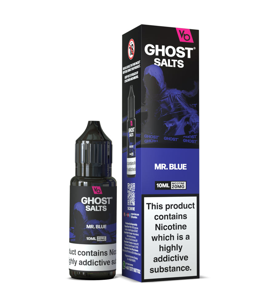 Mr Blue GHOST SALTS E-Liquid Nicotine Salt By Vapes Bars 10ml