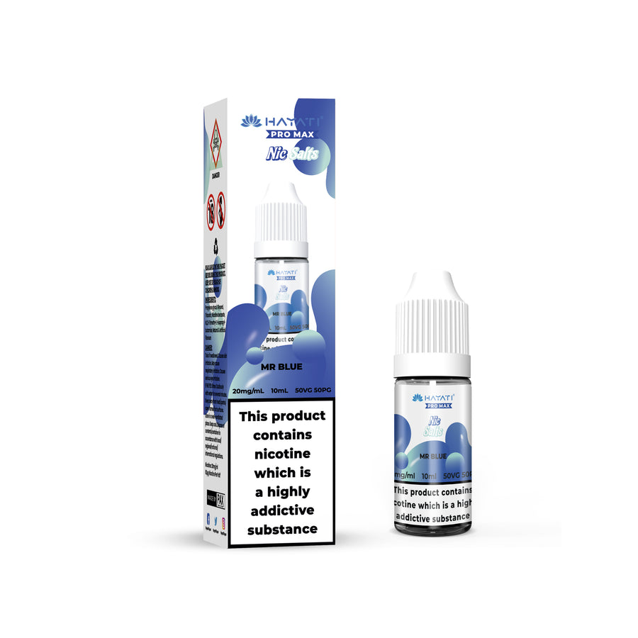 Mr. Blue Pro Max Bar Vape E-Liquid Nicotine Salt By Hayati 10ml