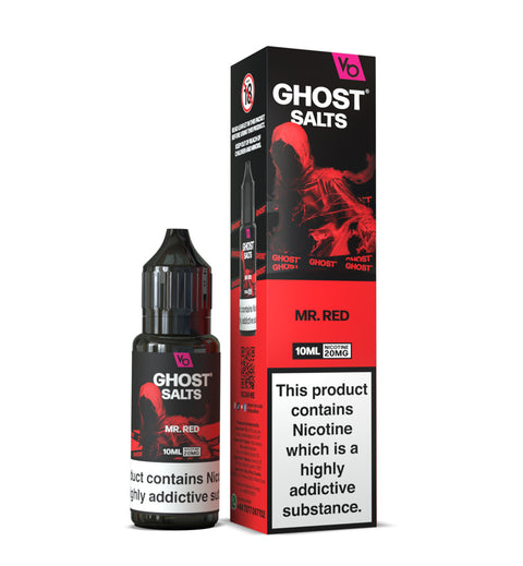 Mr Red GHOST SALTS E-Liquid Nicotine Salt By Vapes Bars 10ml