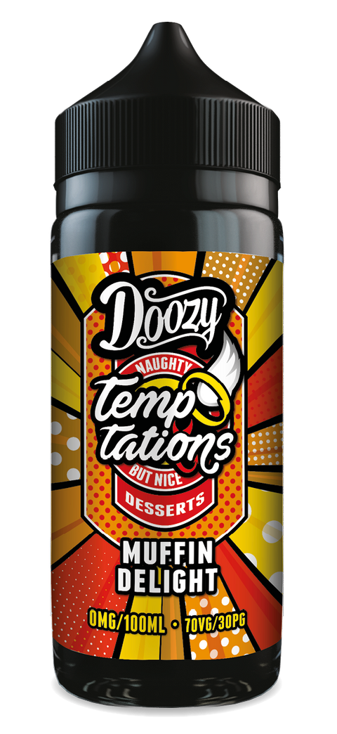 Muffin Delight Temptations E-Liquid Shortfill By Doozy Vape 100ml