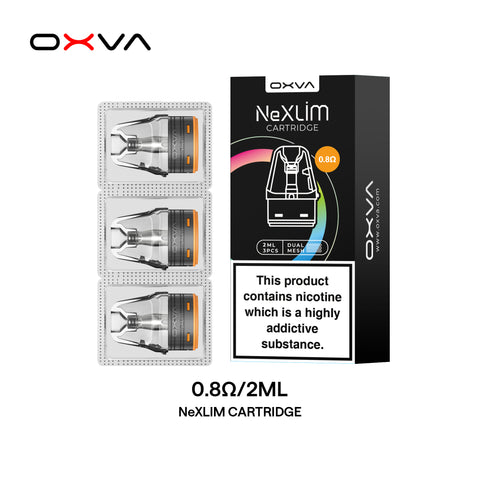 Oxva NeXLIM Replacement Pods - 2ml, 0.8 Ohm